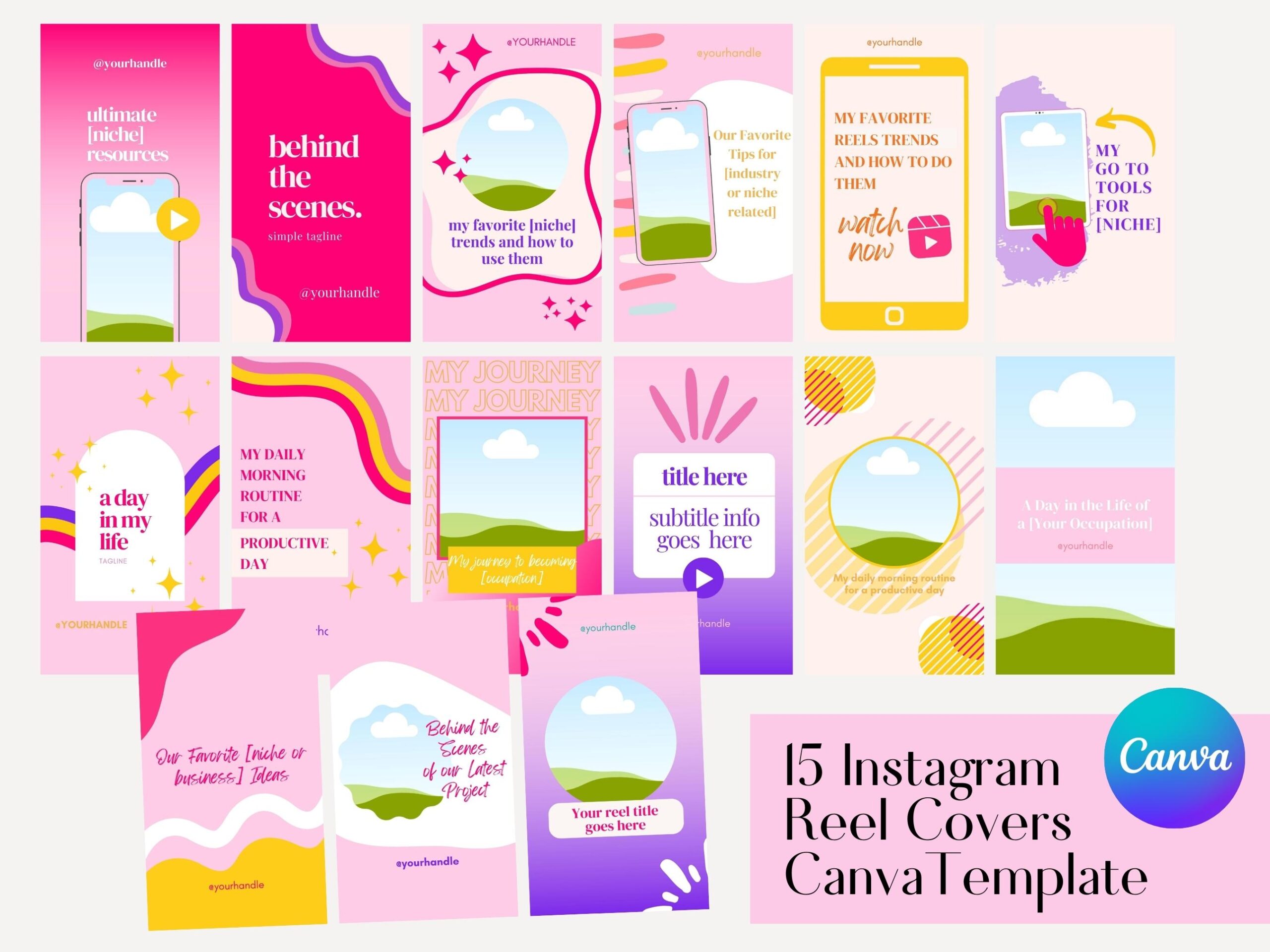 Instagram Reel Covers Canva Template